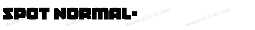 Spot Normal字体转换